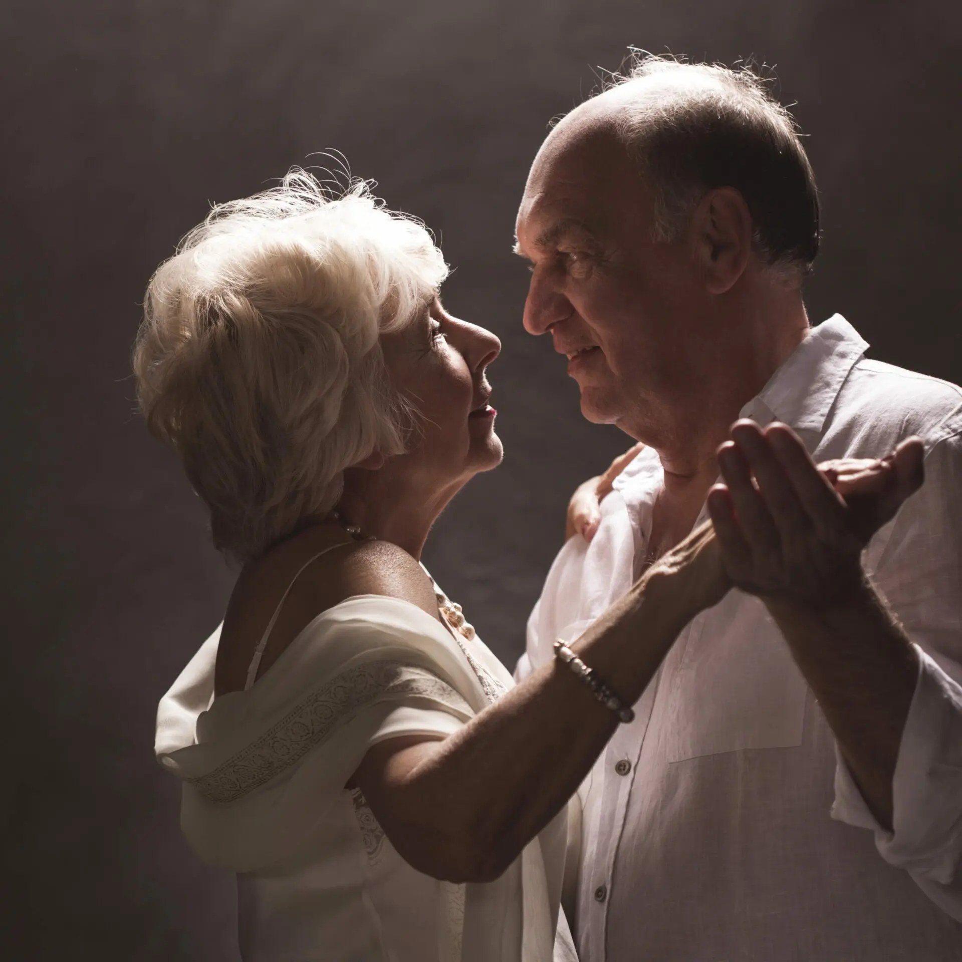 Seniors taking a dance lesson in Toronto